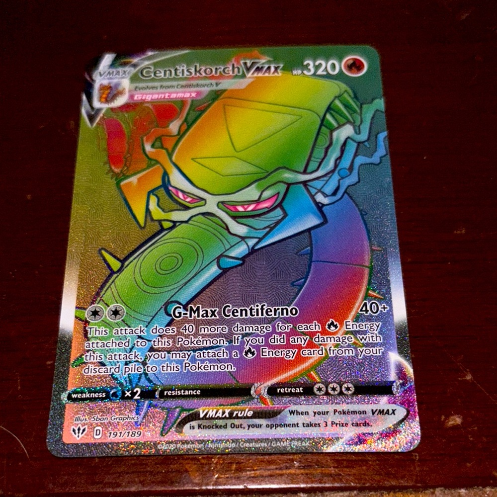 Centiskorch VMAX Pokémon Card
